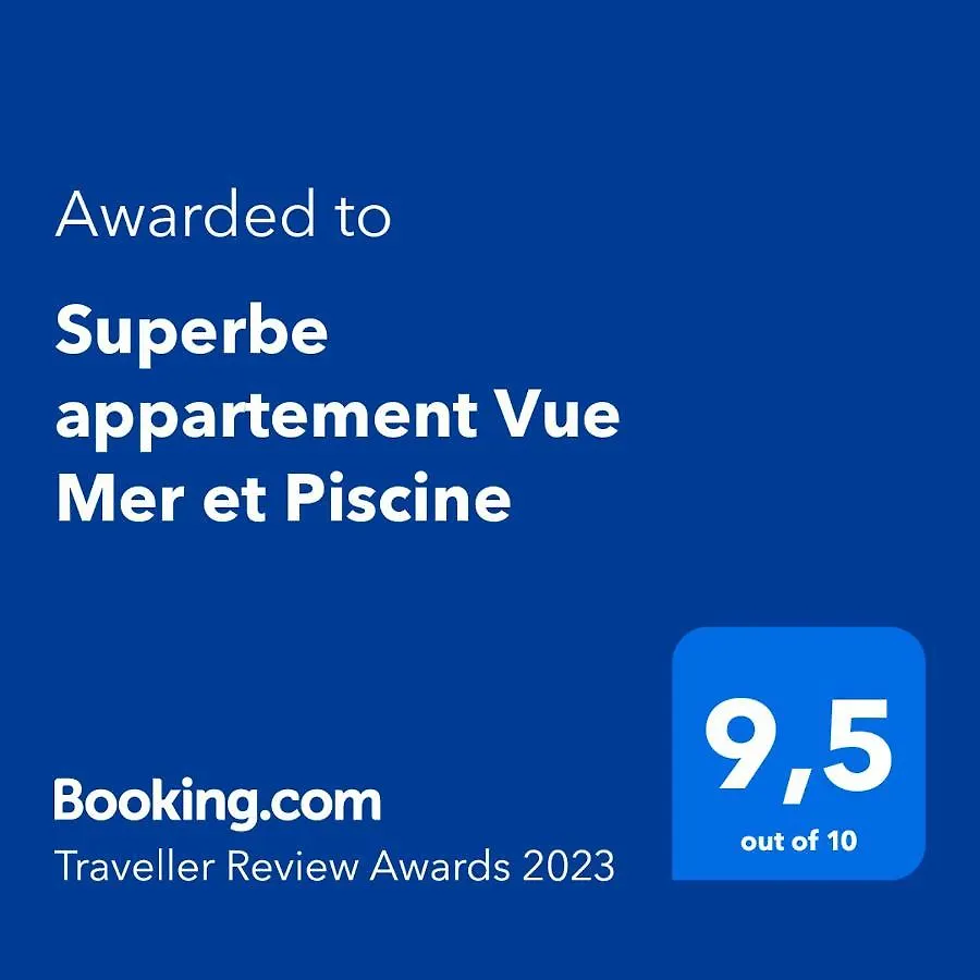 Superbe Appartement Vue Mer Et Piscine Bandol France